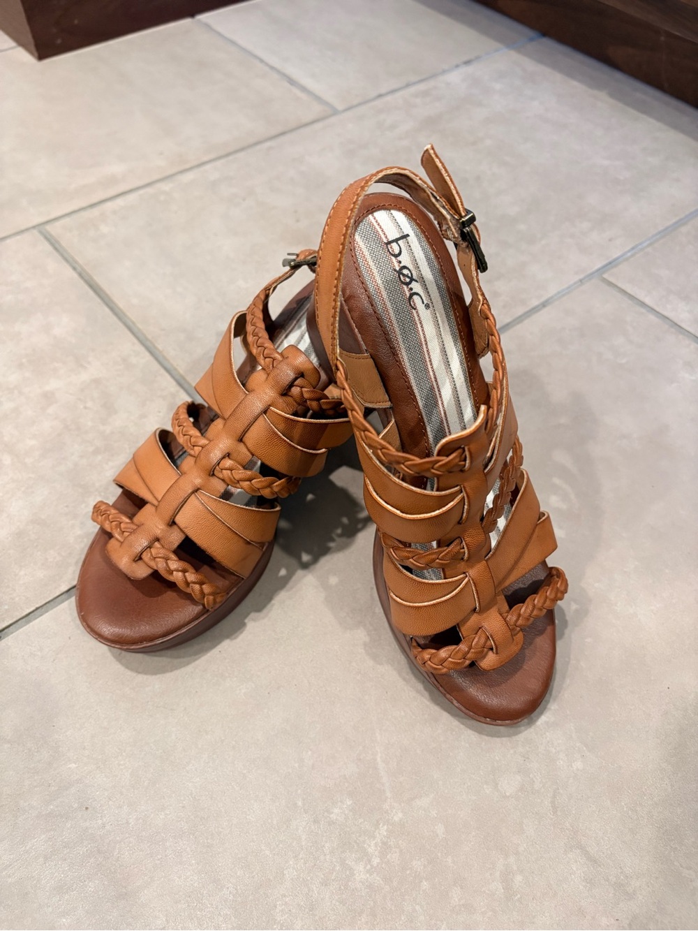 🤎 BOC Braided Comfort Sandals | New | Size 7
